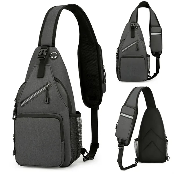 Crossbody Sling Backpack Chest Bag With Adjustable Strap - Crossbody Sling Backpack Chest Bag With Adjustable Strap - Image 9 of 9