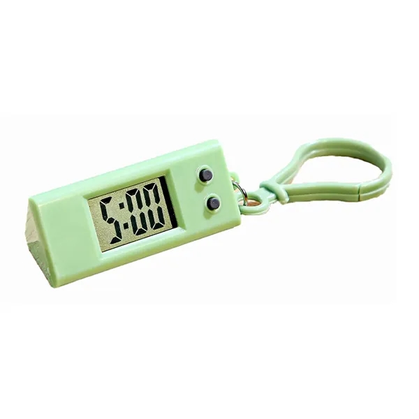 Mini Digital Keychain Clock with Backpack Clip - Mini Digital Keychain Clock with Backpack Clip - Image 4 of 5