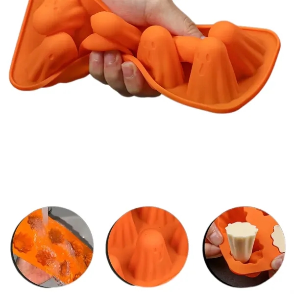 Halloween Ghost Silicone Jello Mold Chocolate Candy Molds - Halloween Ghost Silicone Jello Mold Chocolate Candy Molds - Image 2 of 4