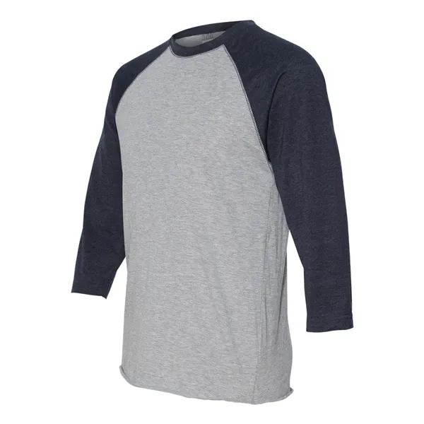 LAT Men's Baseball Fine Jersey Three-Quarter Sleeve Tee - LAT Men's Baseball Fine Jersey Three-Quarter Sleeve Tee - Image 10 of 32