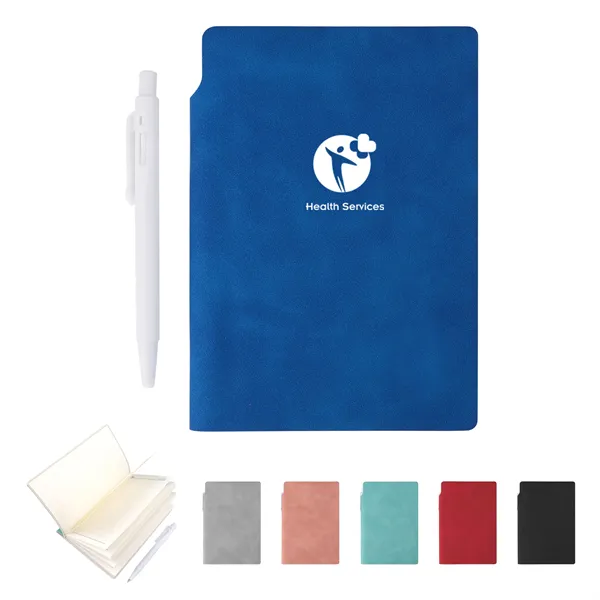 A7 Soft Pu Cover Pocket Notebook Journals W/Pen Holder&Pen - A7 Soft Pu Cover Pocket Notebook Journals W/Pen Holder&Pen - Image 0 of 3