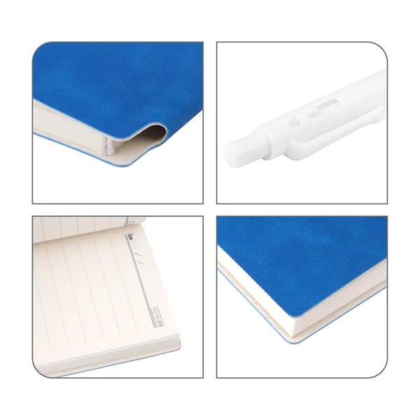 A7 Soft Pu Cover Pocket Notebook Journals W/Pen Holder&Pen - A7 Soft Pu Cover Pocket Notebook Journals W/Pen Holder&Pen - Image 2 of 3