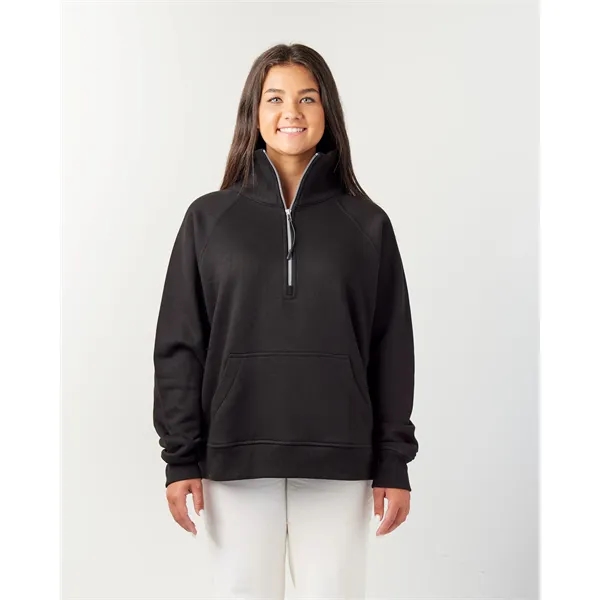 Enza® Ladies Boxy Half Zip Fleece - Enza® Ladies Boxy Half Zip Fleece - Image 5 of 18
