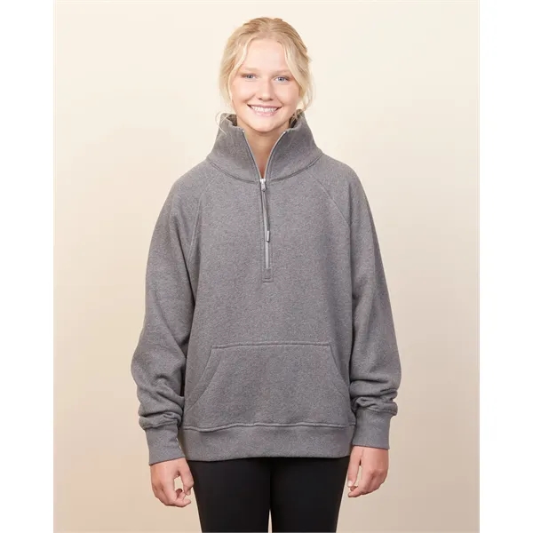 Enza® Ladies Boxy Half Zip Fleece - Enza® Ladies Boxy Half Zip Fleece - Image 8 of 18