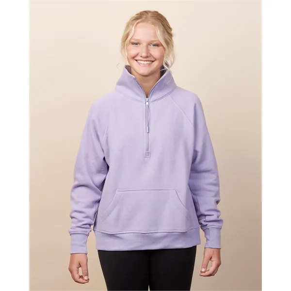 Enza® Ladies Boxy Half Zip Fleece - Enza® Ladies Boxy Half Zip Fleece - Image 15 of 18