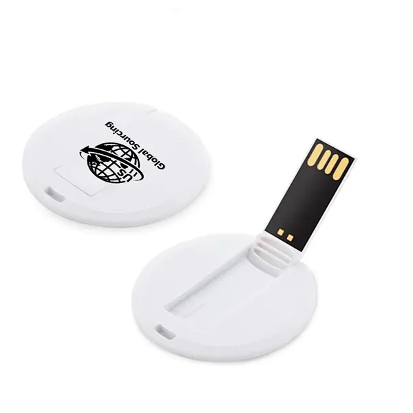 Round Card USB Flash Drive - Round Card USB Flash Drive - Image 0 of 2