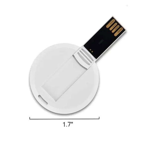 Round Card USB Flash Drive - Round Card USB Flash Drive - Image 1 of 2