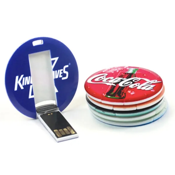 Round Card USB Flash Drive - Round Card USB Flash Drive - Image 2 of 2
