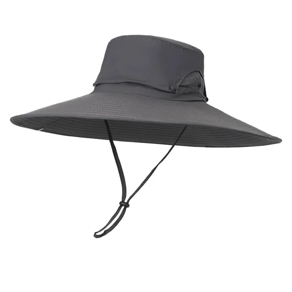 Adjustable Nylon Sun Shield Hat - Adjustable Nylon Sun Shield Hat - Image 1 of 5