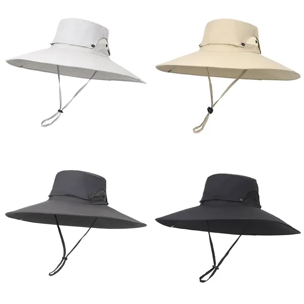 Adjustable Nylon Sun Shield Hat - Adjustable Nylon Sun Shield Hat - Image 5 of 5