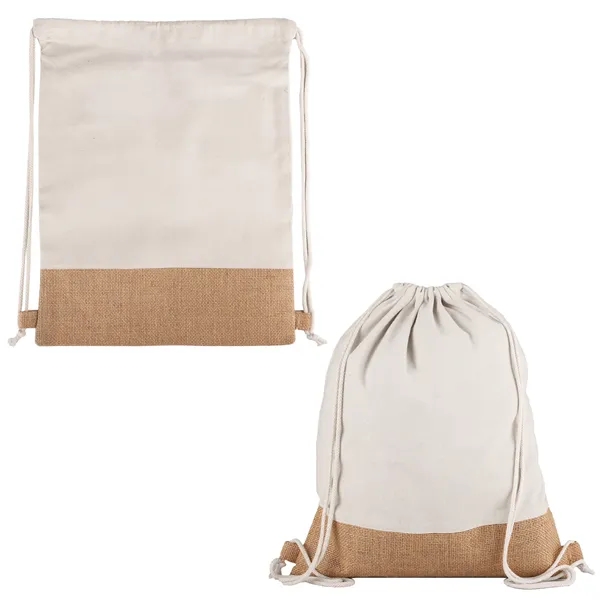 Quetico 10 Oz Cotton & Jute Drawstring Bag - Quetico 10 Oz Cotton & Jute Drawstring Bag - Image 9 of 11