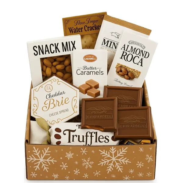 Holiday Gourmet Snack & Chocolate Gift Box - Holiday Gourmet Snack & Chocolate Gift Box - Image 1 of 2