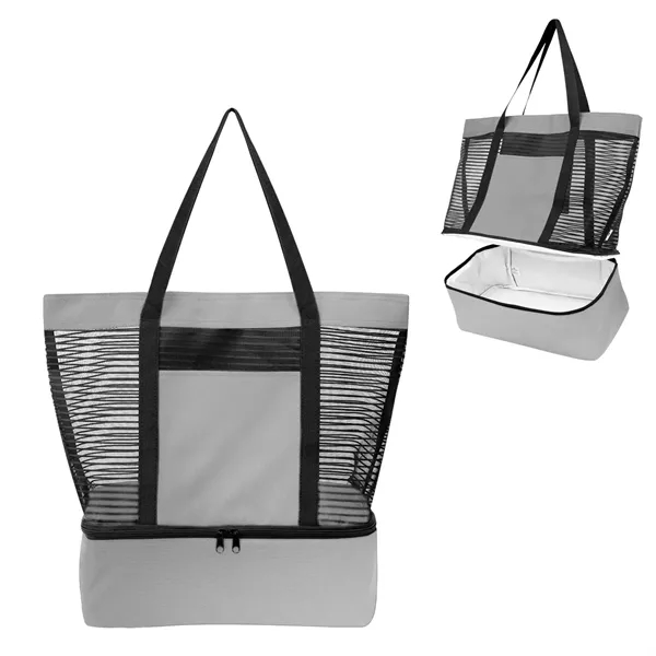 Marley rPET Mesh Tote Bag With Cooler - Marley rPET Mesh Tote Bag With Cooler - Image 15 of 19