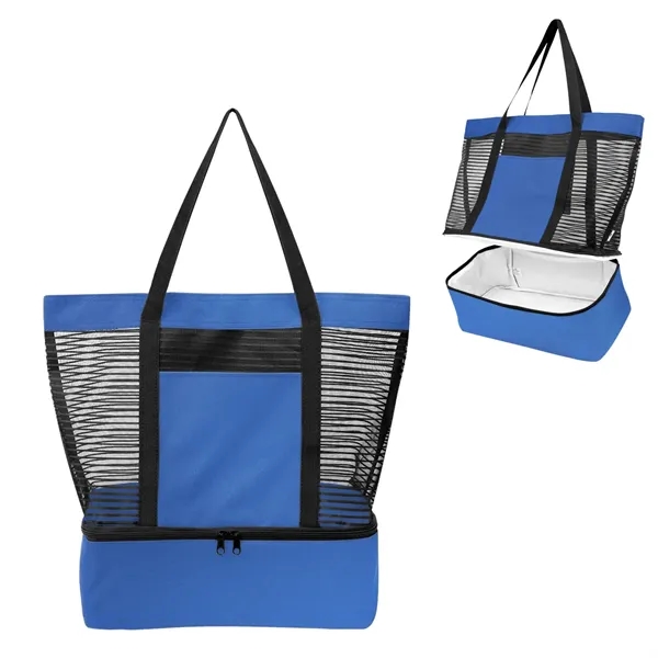 Marley rPET Mesh Tote Bag With Cooler - Marley rPET Mesh Tote Bag With Cooler - Image 16 of 19