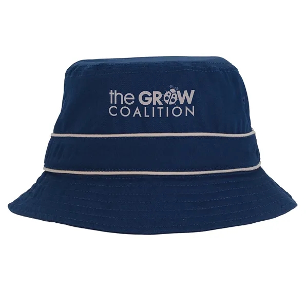 Cotton Bucket Hat with Trim - Cotton Bucket Hat with Trim - Image 1 of 11