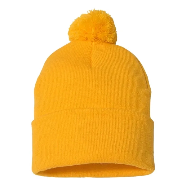 Sportsman 12" Pom-Pom Cuffed Beanie - Sportsman 12" Pom-Pom Cuffed Beanie - Image 20 of 64
