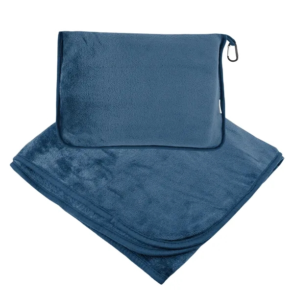 En Route rPET Travel Blanket With Trolley Pillow Pouch - En Route rPET Travel Blanket With Trolley Pillow Pouch - Image 10 of 12
