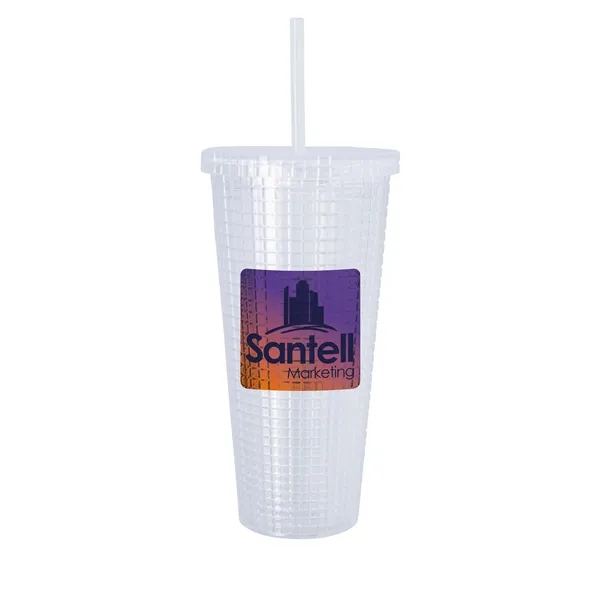Good Value™ Square-Pattern Double-Wall Tumbler - 23 oz. - Good Value™ Square-Pattern Double-Wall Tumbler - 23 oz. - Image 2 of 15