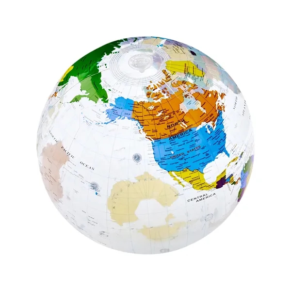 16" World Globe Beach Ball - 16" World Globe Beach Ball - Image 3 of 3