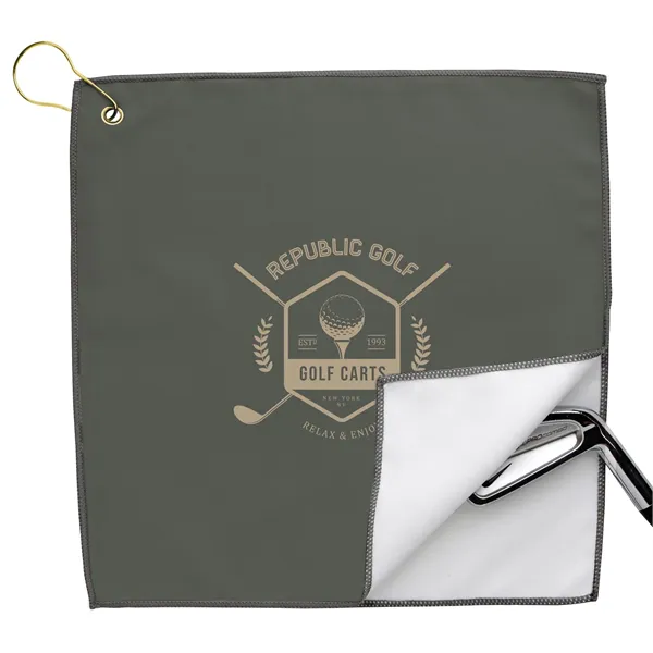 Good Value™ RPET Double Layer Golf Towel - Good Value™ RPET Double Layer Golf Towel - Image 3 of 4