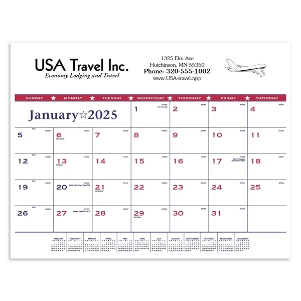 Triumph® Calendars Patriotic Desk Pad