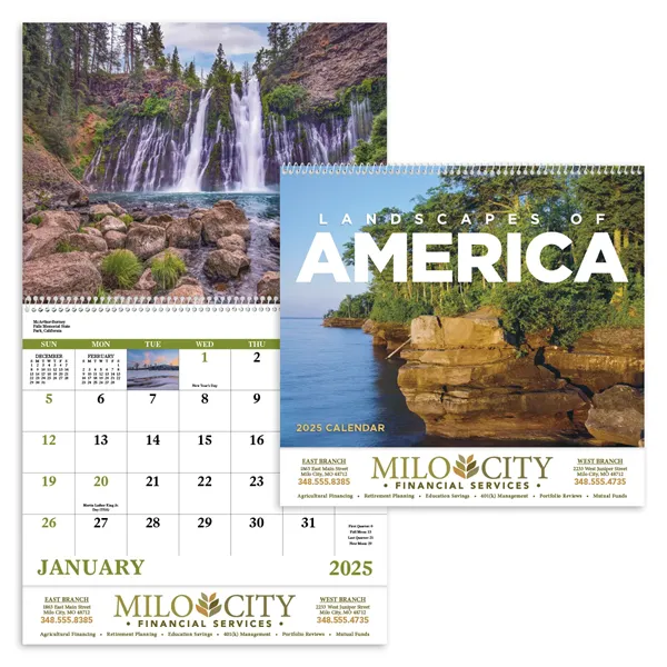 Good Value™ Landscapes of America - Spiral Calendar - Good Value™ Landscapes of America - Spiral Calendar - Image 0 of 31