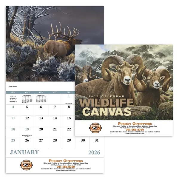 Good Value™ Wildlife Canvas - Stapled Calendar - Good Value™ Wildlife Canvas - Stapled Calendar - Image 4 of 31