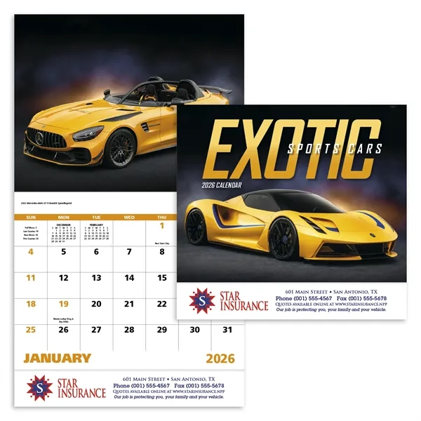 Good Value™ Exotic Sports Cars - Stapled Calendar - Good Value™ Exotic Sports Cars - Stapled Calendar - Image 4 of 31