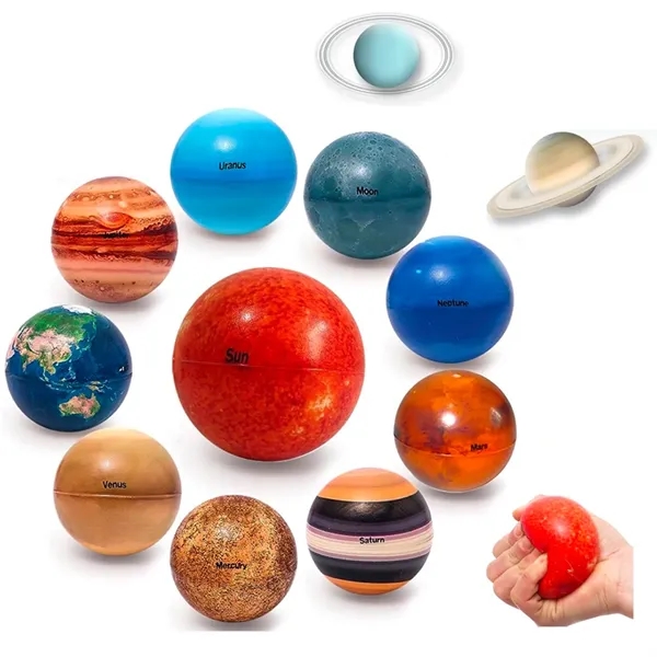 Solar System Stress Ball for Kids and Adult Space Toys - Solar System Stress Ball for Kids and Adult Space Toys - Image 0 of 4