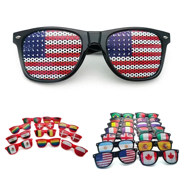 2026 World Cup Nation Flag Frame Sunglasses - 2026 World Cup Nation Flag Frame Sunglasses - Image 0 of 3