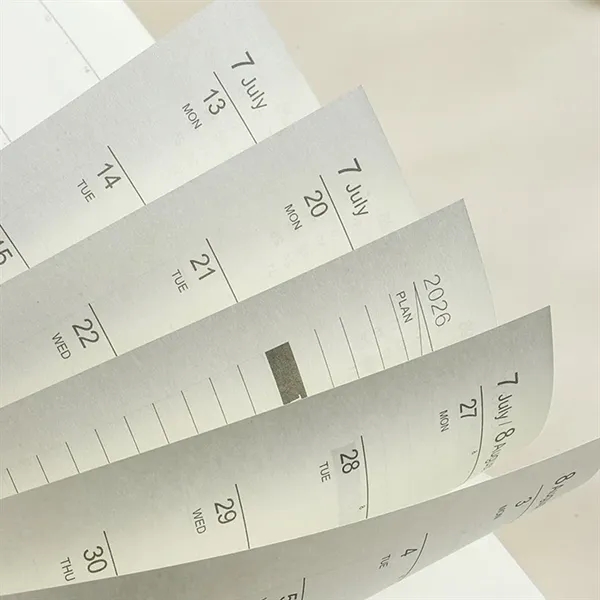 A5 Leather Journal Notebook Calendar Monthly Weekly Planner - A5 Leather Journal Notebook Calendar Monthly Weekly Planner - Image 3 of 7