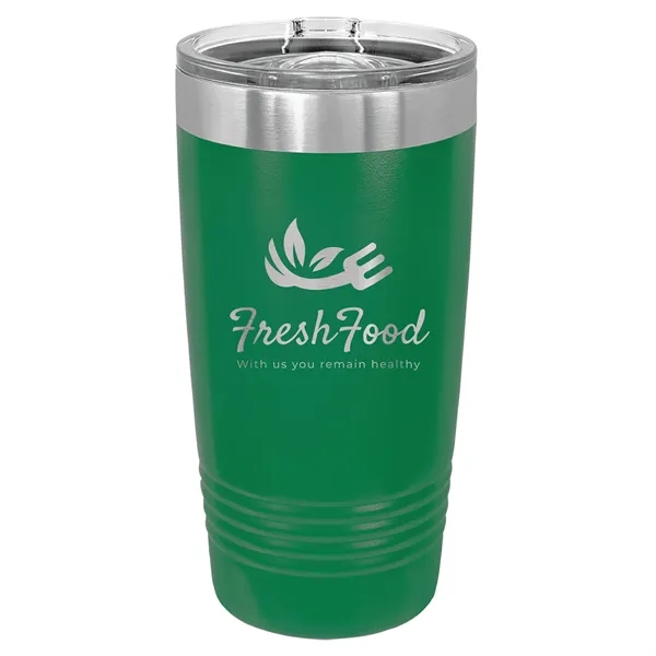 Polar Camel Stainless Steel 20 oz Ringed Tumbler w/Slide Lid - Polar Camel Stainless Steel 20 oz Ringed Tumbler w/Slide Lid - Image 11 of 39