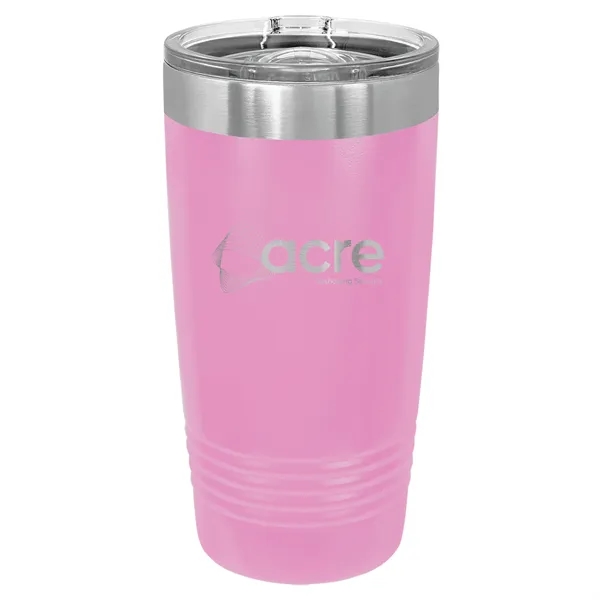 Polar Camel Stainless Steel 20 oz Ringed Tumbler w/Slide Lid - Polar Camel Stainless Steel 20 oz Ringed Tumbler w/Slide Lid - Image 15 of 39