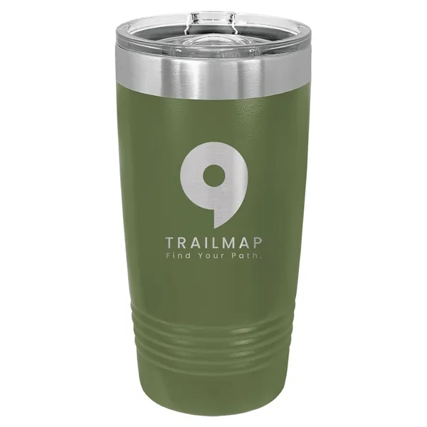 Polar Camel Stainless Steel 20 oz Ringed Tumbler w/Slide Lid - Polar Camel Stainless Steel 20 oz Ringed Tumbler w/Slide Lid - Image 21 of 39