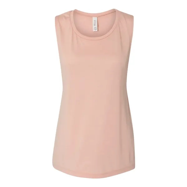 BELLA + CANVAS Women's Flowy Scoop Muscle Tank - BELLA + CANVAS Women's Flowy Scoop Muscle Tank - Image 12 of 20