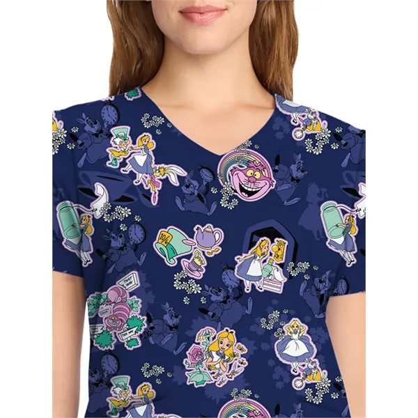 Cherokee - Tooniforms - Women's V-Neck Print Top - Cherokee - Tooniforms - Women's V-Neck Print Top - Image 17 of 17