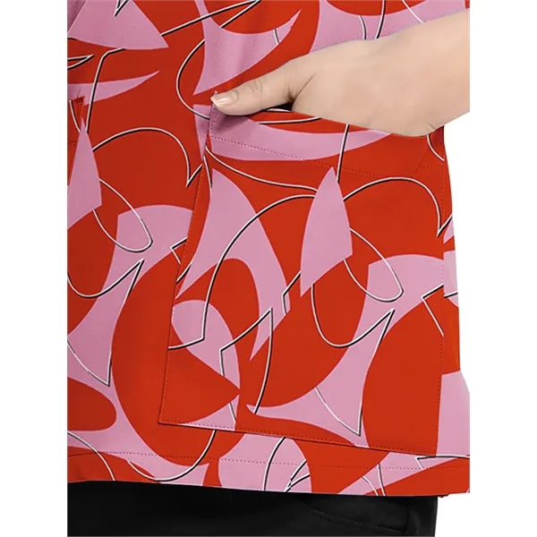 Med Couture - Prints - Women's 2-Pocket V-Neck Print Top - Med Couture - Prints - Women's 2-Pocket V-Neck Print Top - Image 9 of 14