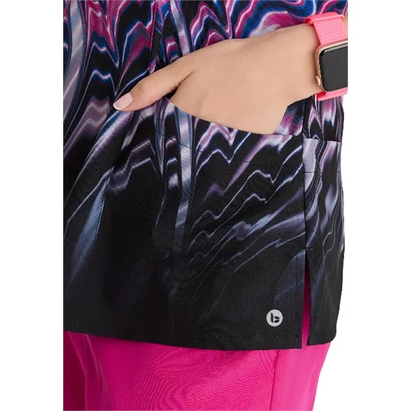 Barco One - Women's Four-Pocket V-Neck Thrive Print Scrub... - Barco One - Women's Four-Pocket V-Neck Thrive Print Scrub... - Image 5 of 8