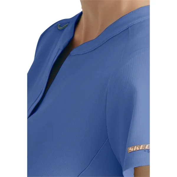Skechers - Women's Two-Pocket Placket V-Neck Coast Scrub Top - Skechers - Women's Two-Pocket Placket V-Neck Coast Scrub Top - Image 13 of 32