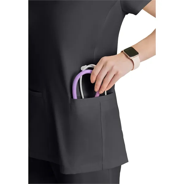 Skechers - Women's Two-Pocket Placket V-Neck Coast Scrub Top - Skechers - Women's Two-Pocket Placket V-Neck Coast Scrub Top - Image 30 of 32