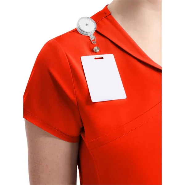 Infinity GNR8 - Women's 2-Pocket Mock-Wrap V-Neck Top - Infinity GNR8 - Women's 2-Pocket Mock-Wrap V-Neck Top - Image 25 of 26