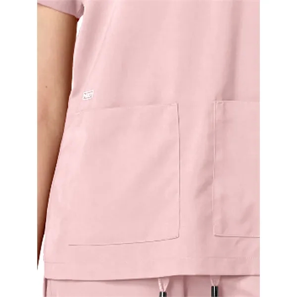 Parkley ABC - Women's Two-Pocket TESS Mandarin Mock Wrap Top - Parkley ABC - Women's Two-Pocket TESS Mandarin Mock Wrap Top - Image 13 of 14