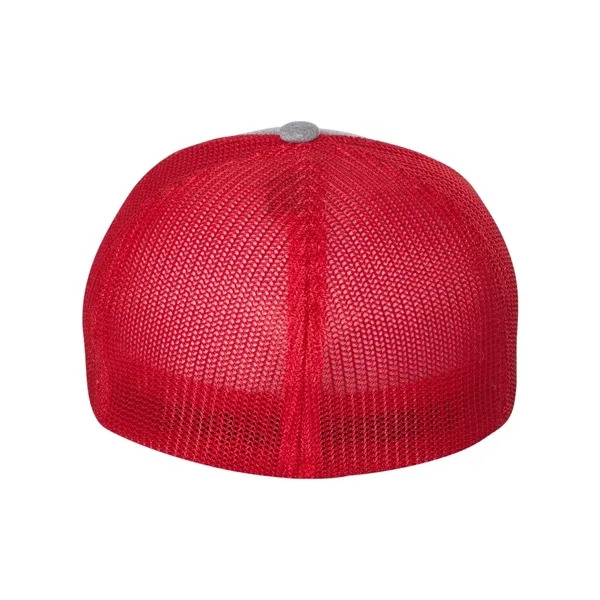 Flexfit Melange Trucker Cap - Flexfit Melange Trucker Cap - Image 3 of 5