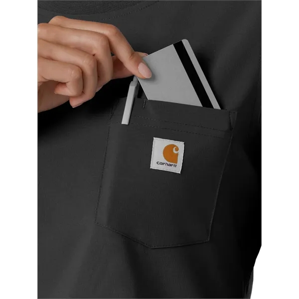 Carhartt Scrubs - Women's One-Pocket Crew Neck Long Sleev... - Carhartt Scrubs - Women's One-Pocket Crew Neck Long Sleev... - Image 2 of 20