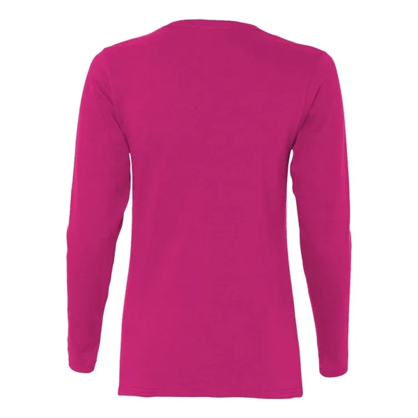 Gildan Women's Heavy Cotton™ Long Sleeve T-Shirt - Gildan Women's Heavy Cotton™ Long Sleeve T-Shirt - Image 2 of 3