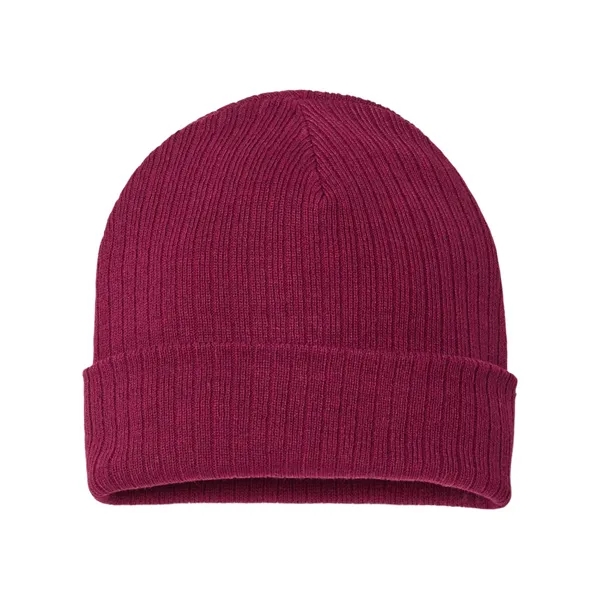 Atlantis Headwear Sustainable Rib Cuffed Beanie - Atlantis Headwear Sustainable Rib Cuffed Beanie - Image 8 of 22