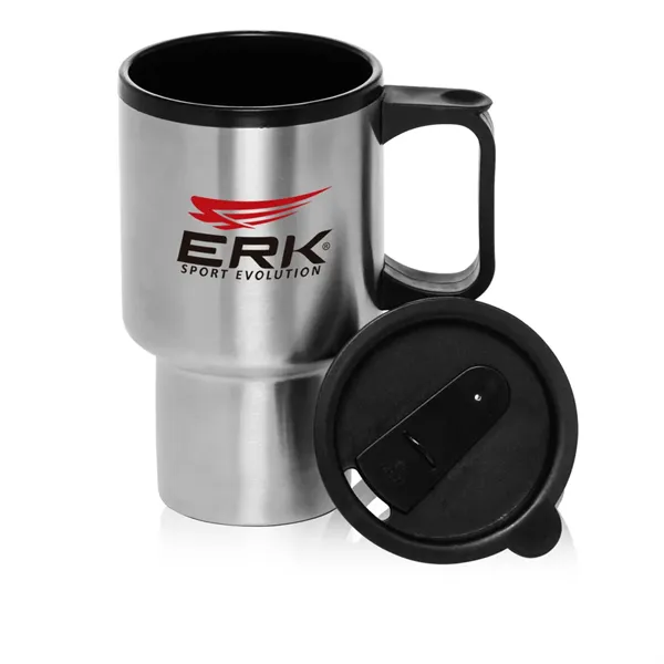 14 oz. Travel Mug Stainless Steel - 14 oz. Travel Mug Stainless Steel - Image 0 of 3