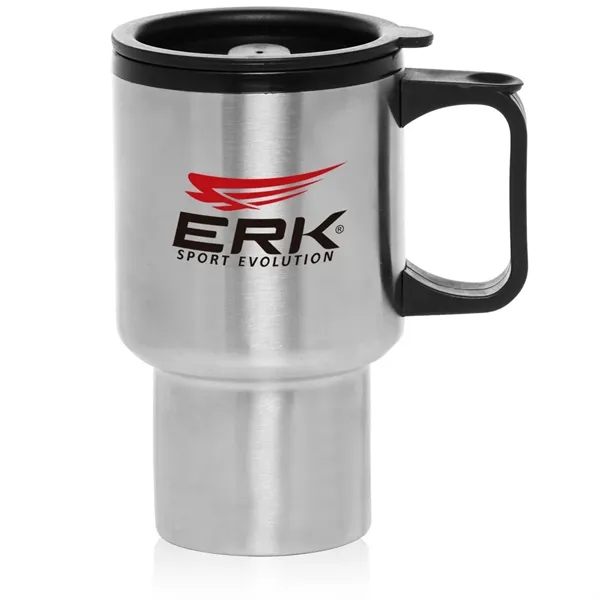 14 oz. Travel Mug Stainless Steel - 14 oz. Travel Mug Stainless Steel - Image 1 of 3