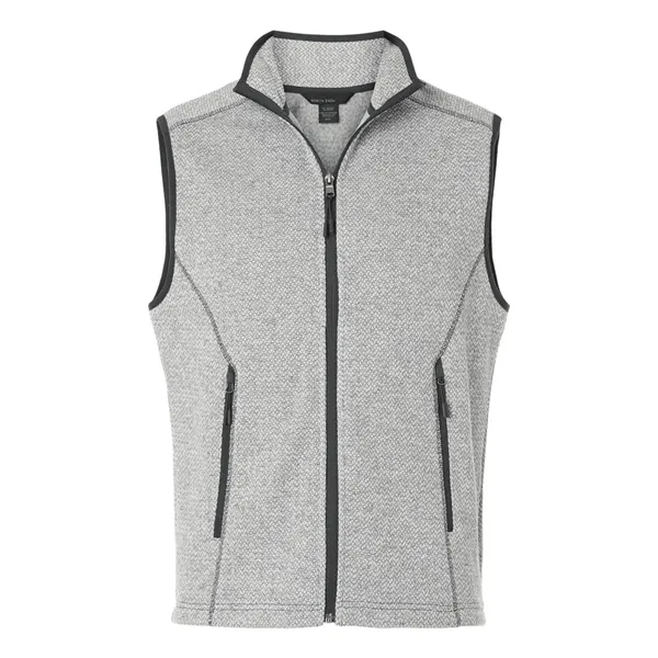 North End Men's Jasper Jacquard Fleece Vest - North End Men's Jasper Jacquard Fleece Vest - Image 5 of 6