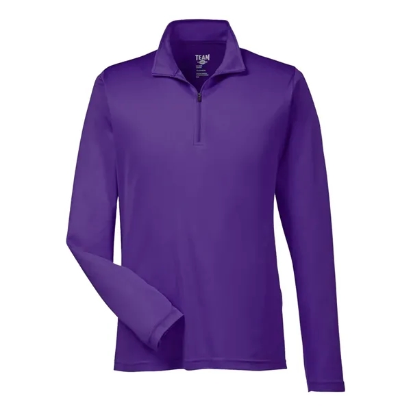 Team 365 Men's Zone Performance Quarter-Zip Pullover - Team 365 Men's Zone Performance Quarter-Zip Pullover - Image 9 of 12